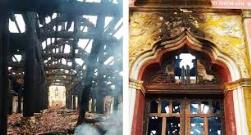 Nhà thờ cổ ở Bùi Chu bị hỏa hoạn